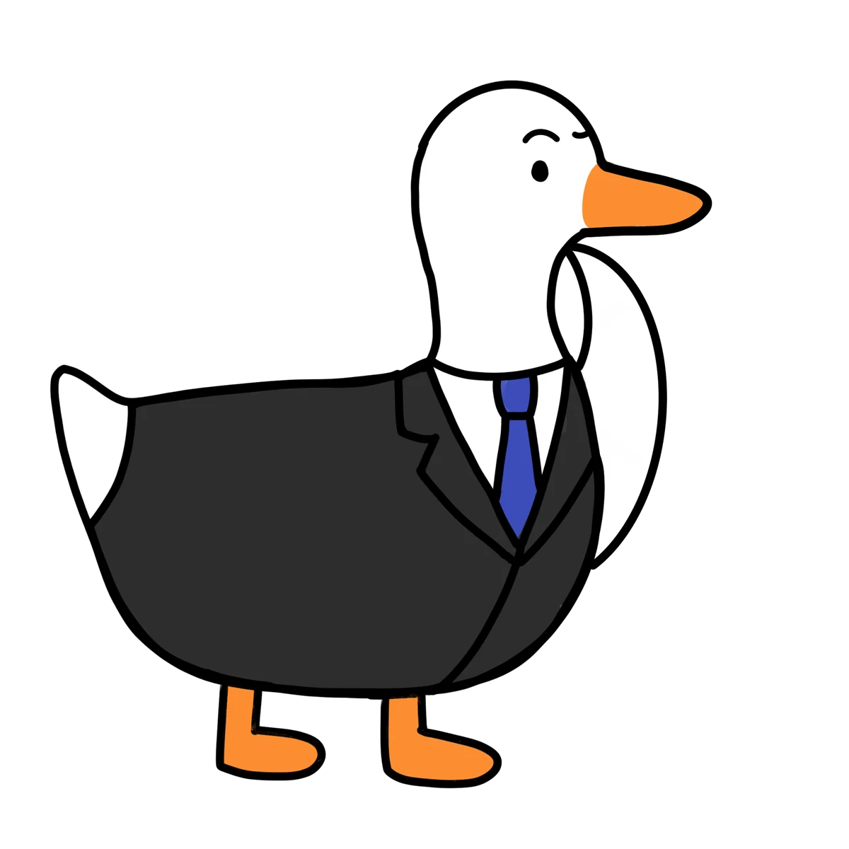 FinGoose mascot thinking through a financial lesson